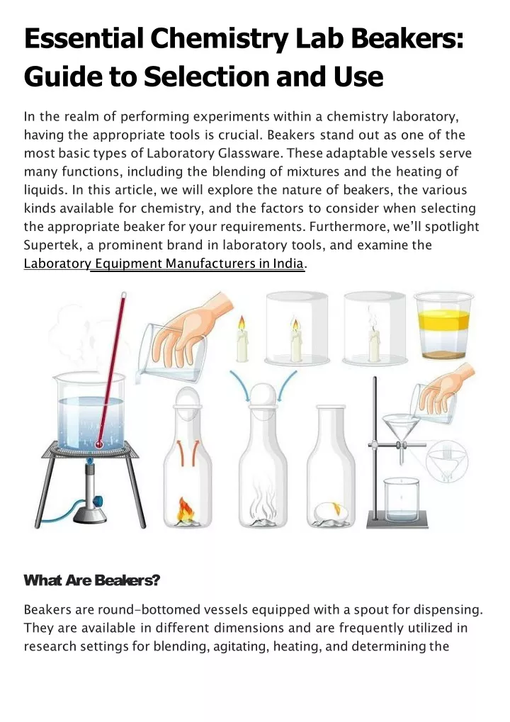 essential chemistry lab beakers guide to selection and use