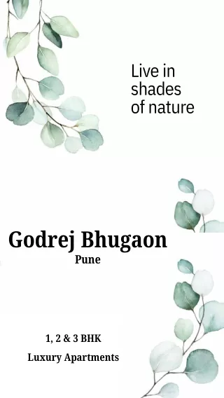 Godrej Bhugaon Pune Brochure