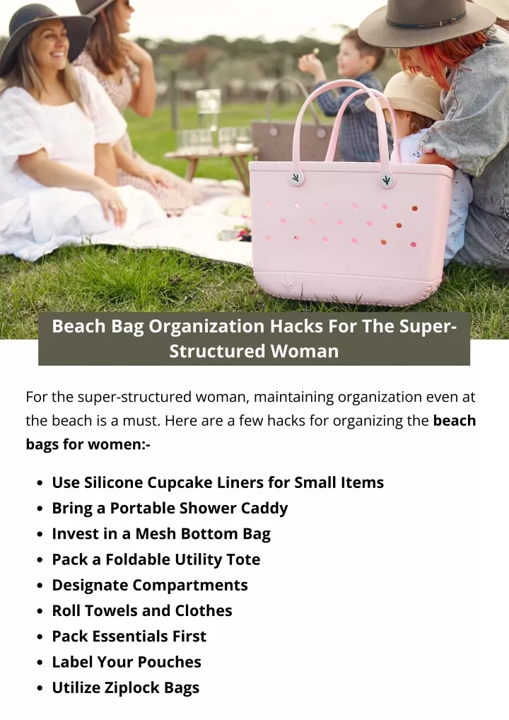 beach bag organization hacks for the super