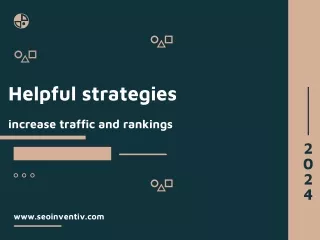 Help full strategies increase traffic and rankings