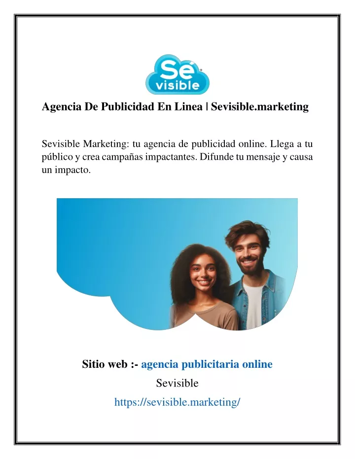 agencia de publicidad en linea sevisible marketing