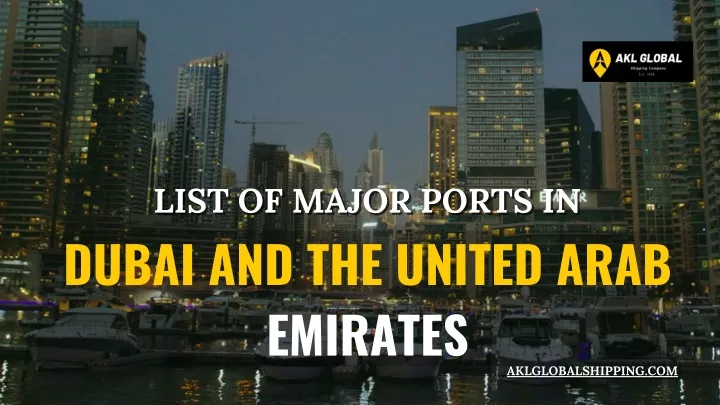 list of major ports in list of major ports