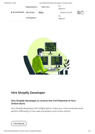 Hire Dedicated Shopify Developers _ Shopify Expert