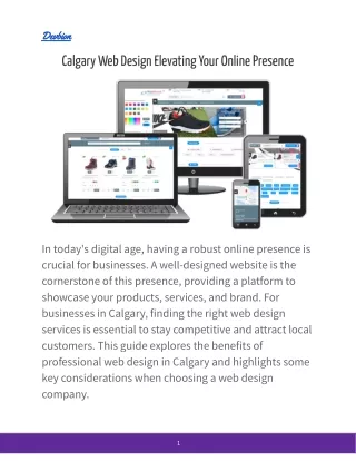 Calgary Web Design Elevating Your Online Presence