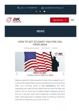 Process To Get Student Visa For Usa From India