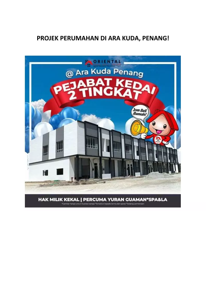 projek perumahan di ara kuda penang