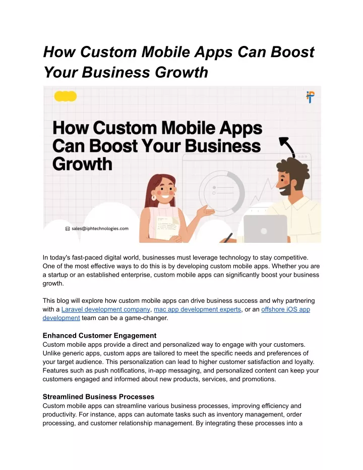 how custom mobile apps can boost your business