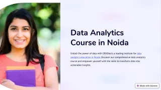 Noida's Top Data Analytics Courses: Launch Your Data-Driven Future