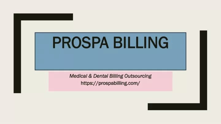 prospa billing