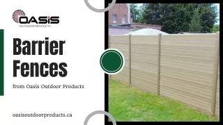 Barrier Fence: Enhance Your Outdoor Sanctuary