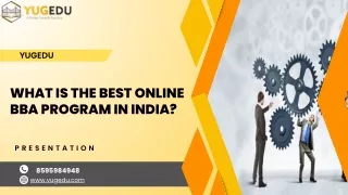 What is the Best Online BBA Program in India