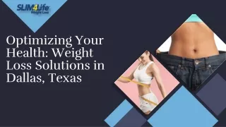 Optimizing Your Health Weight Loss Solutions in Dallas, Texas