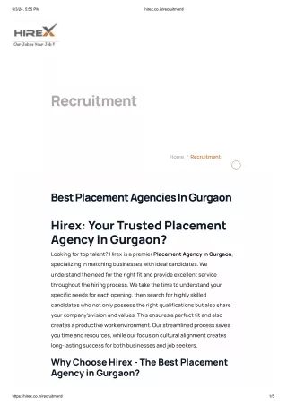 Recruitment Agency in Gurgaon