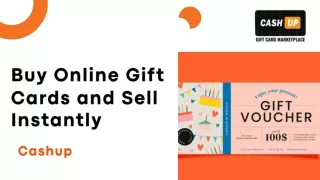 Simplify Your Gifting with Cash Up Buy Online Gift Cards and Sell Instantly