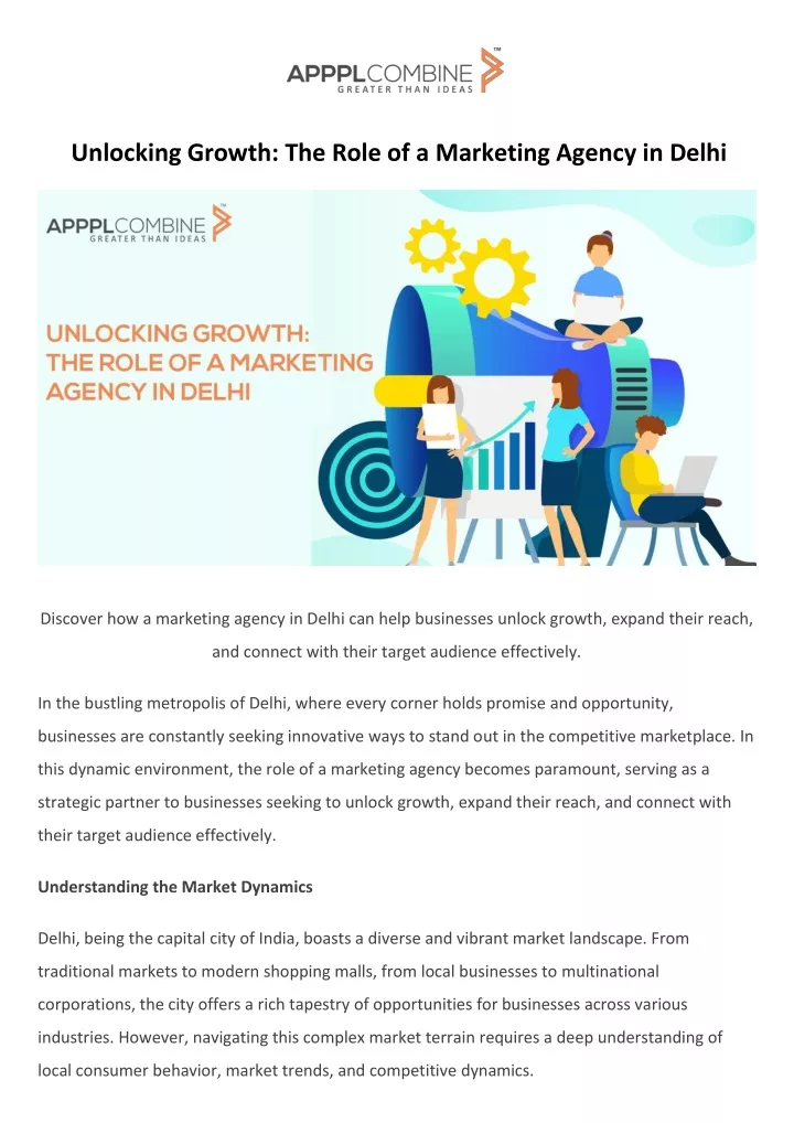 unlocking growth the role of a marketing agency