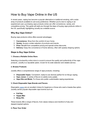 How to Buy Vape Online in the US