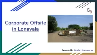 Corporate Offsite Venues in Lonavala – Corporate Team Building