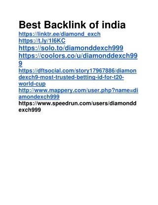 Best Backlink of india