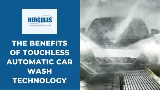 The Benefits of Touchless Automatic Car Wash Technology
