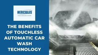 the benefits of touchless automatic car wash