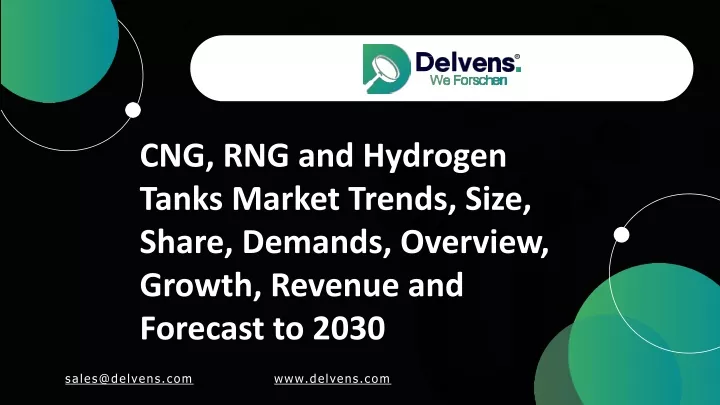 cng rng and hydrogen tanks market trends size