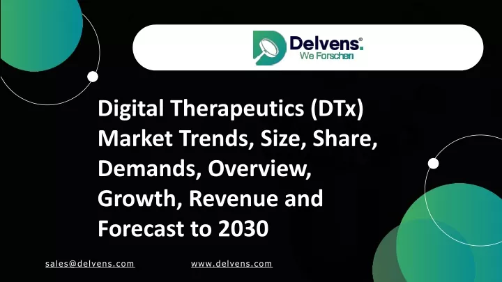 digital therapeutics dtx market trends size share