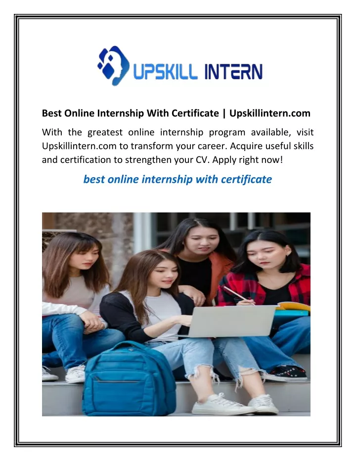 best online internship with certificate