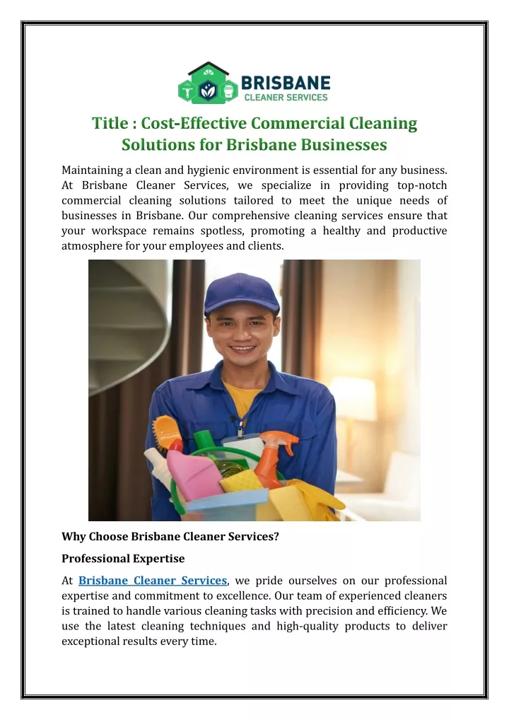 maintaining a clean and hygienic environment