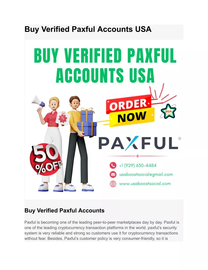 buy verified paxful accounts usa