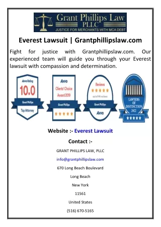 Everest Lawsuit | Grantphillipslaw.com