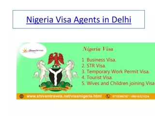 Nigeria Visa Agents in Delhi