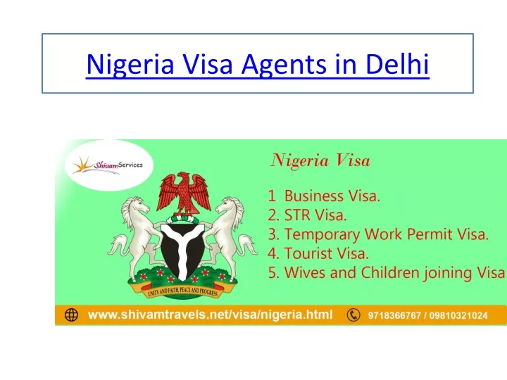 nigeria visa agents in delhi