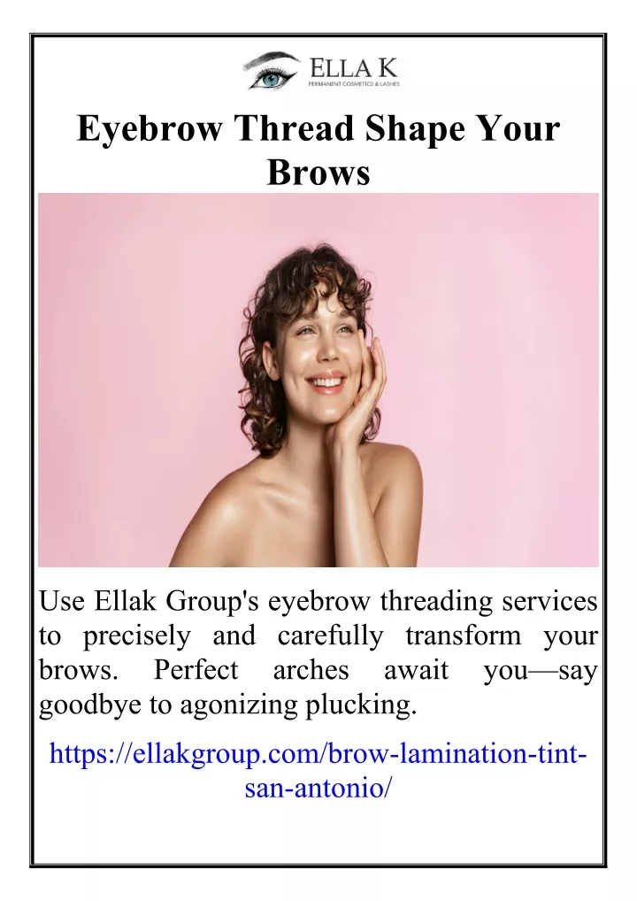 eyebrow thread shape your brows