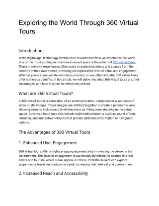 Exploring the World Through 360 Virtual Tours (1)