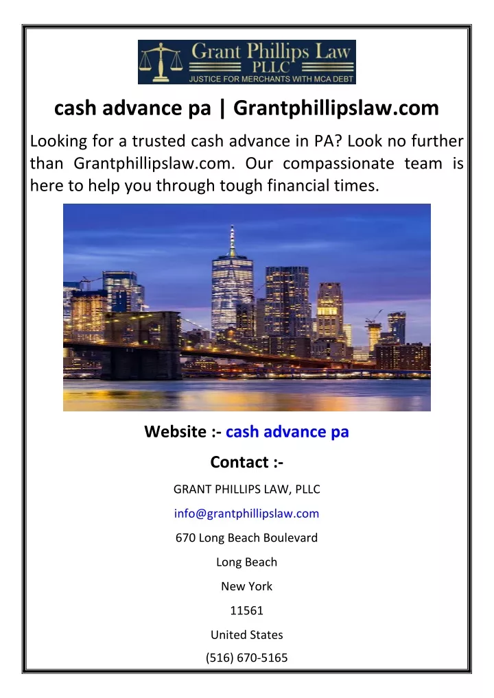 cash advance pa grantphillipslaw com