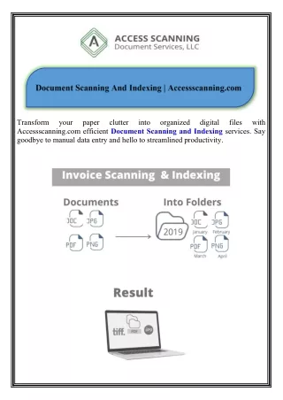 transform accessscanning com efficient document