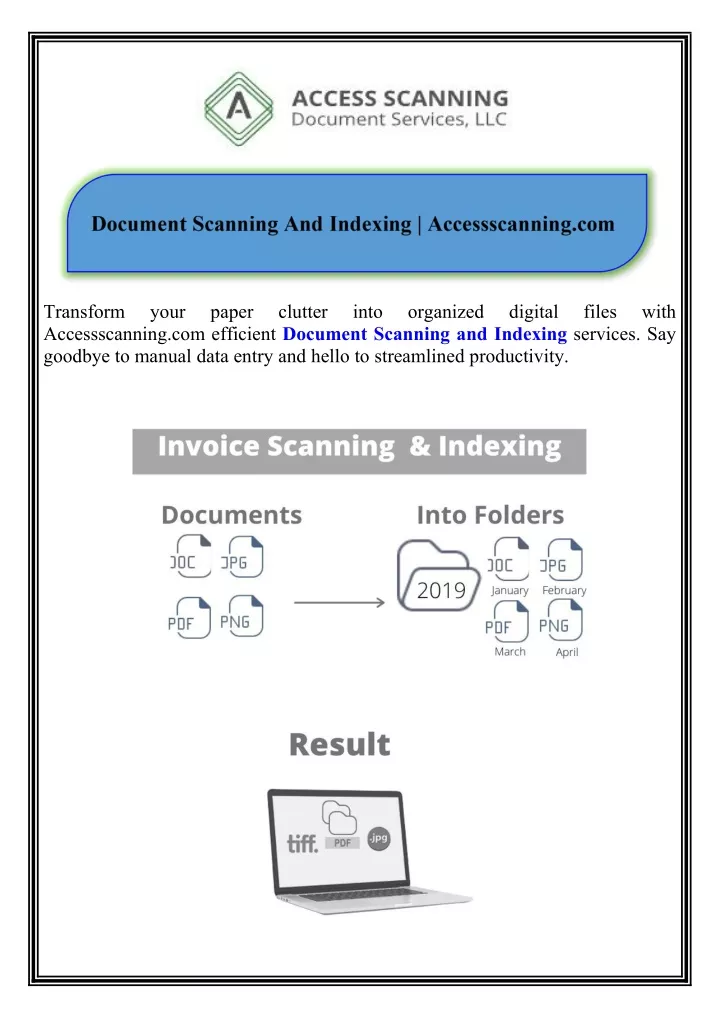 transform accessscanning com efficient document