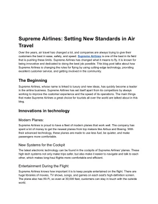 Supreme Airlines_ Setting New Standards in Air Travel - Google Docs