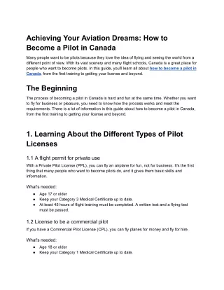 Achieving Your Aviation Dreams_ How to Become a Pilot in Canada - Google Docs