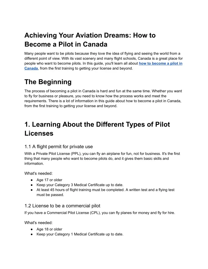 achieving your aviation dreams how to become