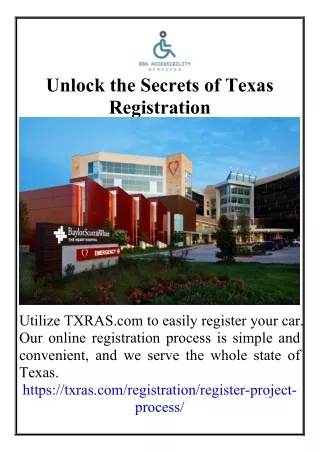 Unlock the Secrets of Texas Registration
