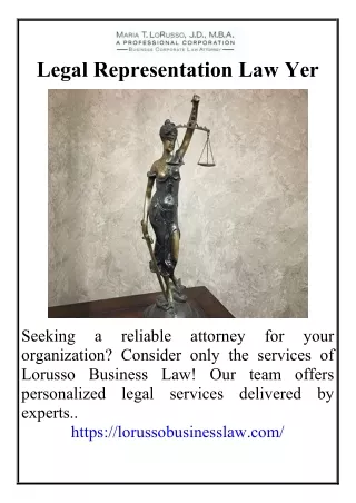 Legal Representation Law Yer