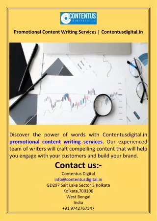 Promotional Content Writing Services  Contentusdigital.in