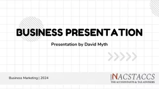35th Business Presentation For NACSTACCS