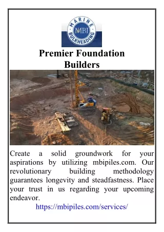 Premier Foundation Builders