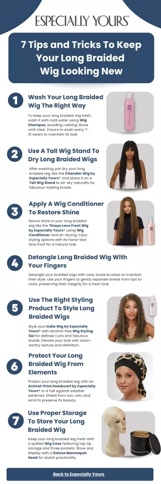 7 Tips and Tricks To Keep Your Long Braided  Wig Looking New