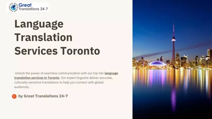 language translation services toronto