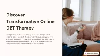 Empower Yourself with Dialectical Behavior Therapy Online by Step Into Yourself