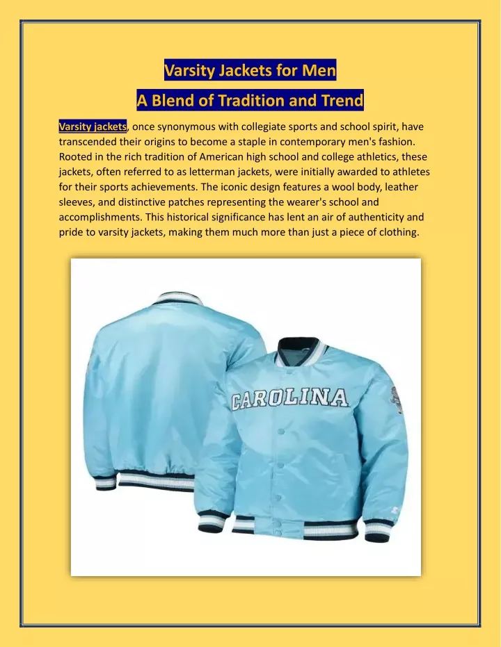 varsity jackets for men