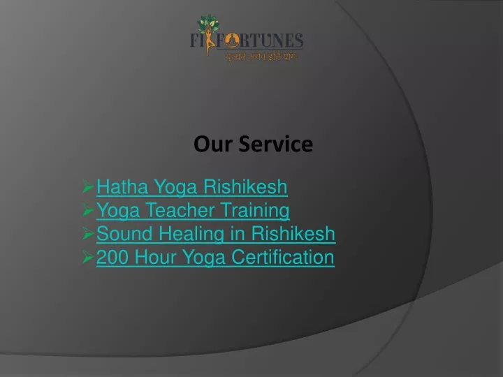 our service